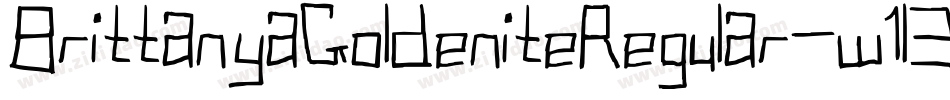 BrittanyaGoldeniteRegular-w1l3x字体转换