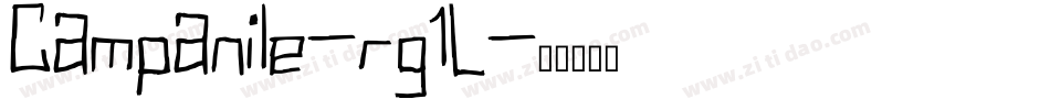 Campanile-rg1L字体转换
