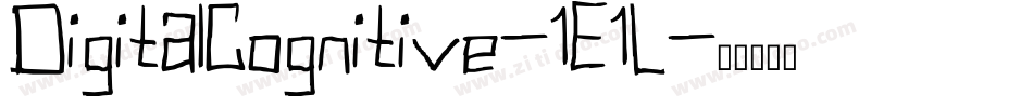 DigitalCognitive-1E1L字体转换