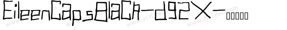 EileencapsBlack-d92X字体转换