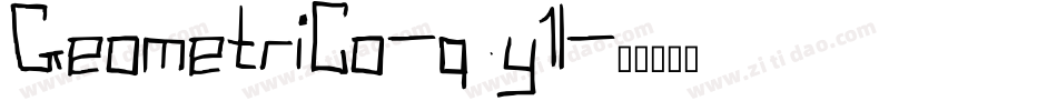 Geometrico-qy1l字体转换