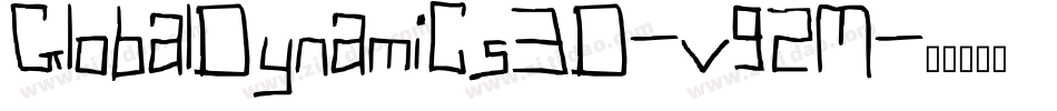 GlobalDynamics3D-v92M字体转换