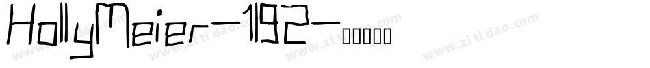 HollyMeier-1l92字体转换