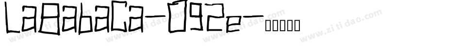 LaBabaca-O92e字体转换