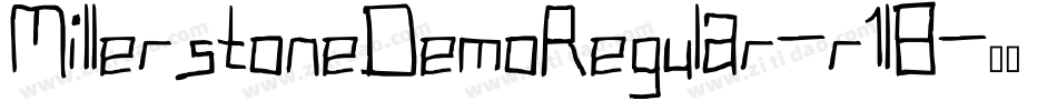 MillerstoneDemoRegular-r1l8字体转换