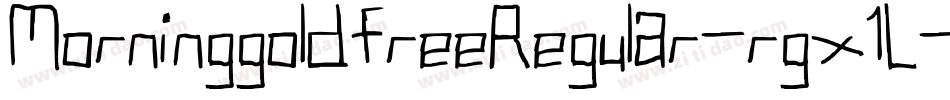 MorninggoldfreeRegular-rgx1L字体转换