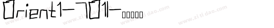 Orient1-7O1l字体转换