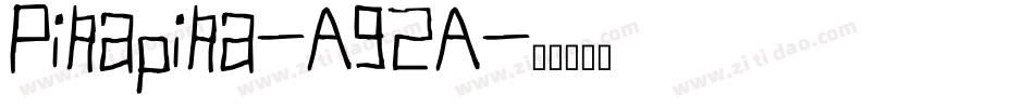 Pikapika-A92A字体转换