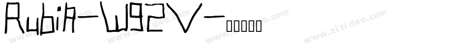 Rubik-W92V字体转换