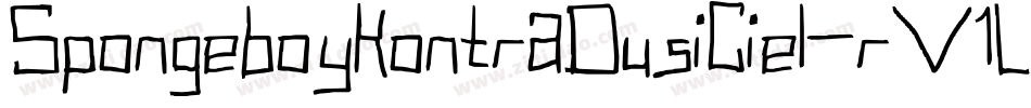 SpongeboyKontraDusiciel-rV1L字体转换