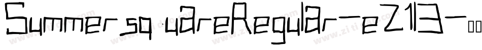 SummersquareRegular-eZ1l3字体转换