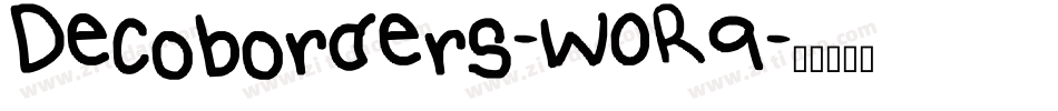 Decoborders-W0R9字体转换