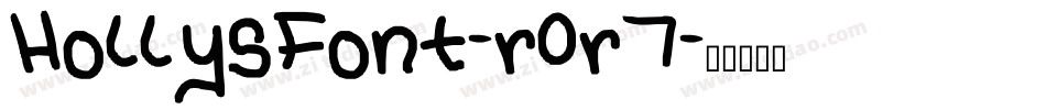 HollysFont-r0r7字体转换