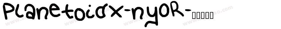 PlanetoidX-ny0R字体转换