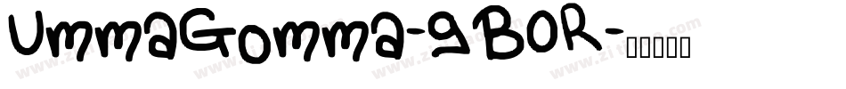UmmaGomma-gB0R字体转换