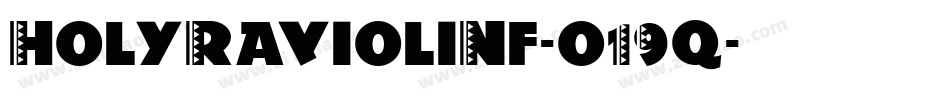 HolyRavioliNf-o19q字体转换