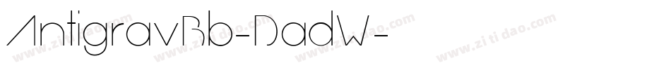 AntigravBb-DadW字体转换