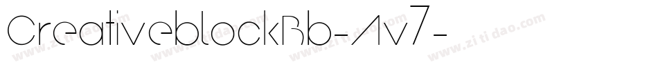 CreativeblockBb-Av7字体转换