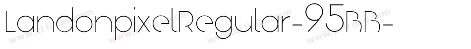 LandonpixelRegular-95BB字体转换