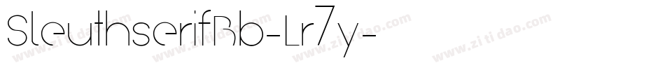 SleuthserifBb-Lr7y字体转换