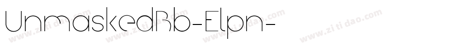 UnmaskedBb-Elpn字体转换