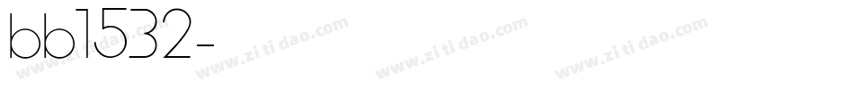 bb1532字体转换