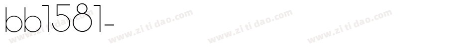bb1581字体转换
