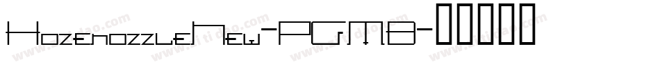 HozenozzleNew-PGMB字体转换