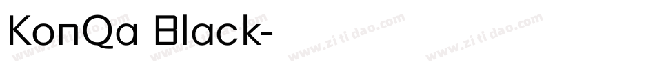 KonQa_Black字体转换