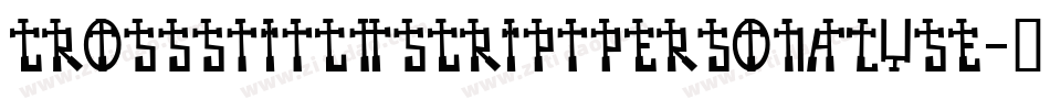 CrossstitchscriptpersonalUse-6BzM字体转换