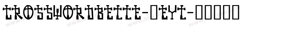 Crosswordbelle-5EyL字体转换