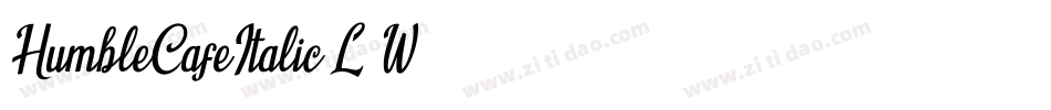 HumbleCafeItalic-L6W3字体转换