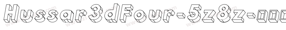 Hussar3dFour-5z8z字体转换