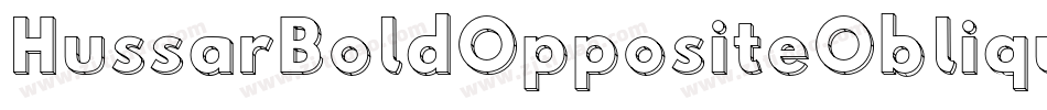 HussarBoldOppositeObliqueOne-EeLg字体转换