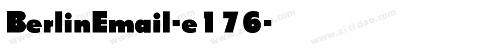 BerlinEmail-e176字体转换
