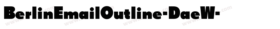 BerlinEmailOutline-DaeW字体转换