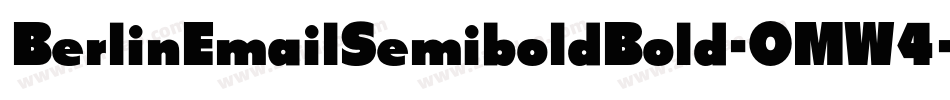 BerlinEmailSemiboldBold-OMW4字体转换