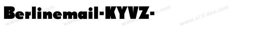 Berlinemail-KYVZ字体转换