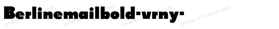 Berlinemailbold-vrny字体转换