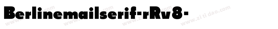 Berlinemailserif-rRv8字体转换