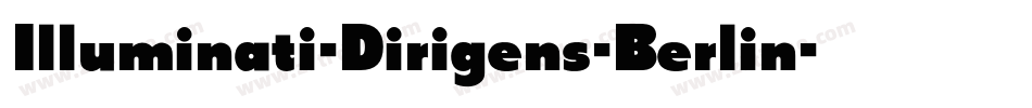 Illuminati-Dirigens-Berlin字体转换