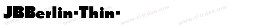 JBBerlin-Thin字体转换