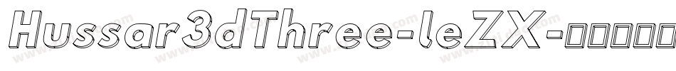 Hussar3dThree-leZX字体转换
