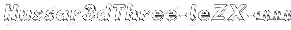 Hussar3dThree-leZX字体转换