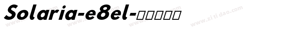 Solaria-e8el字体转换