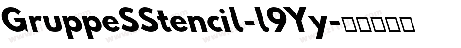 GruppeSStencil-l9Yy字体转换