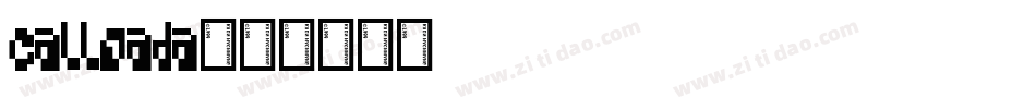 Calloada字体转换