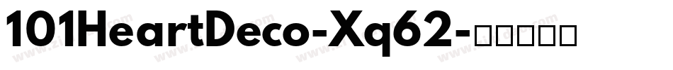 101HeartDeco-Xq62字体转换