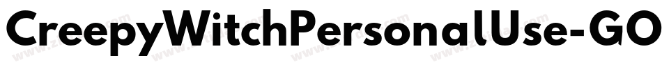 CreepyWitchPersonalUse-GOvXq字体转换
