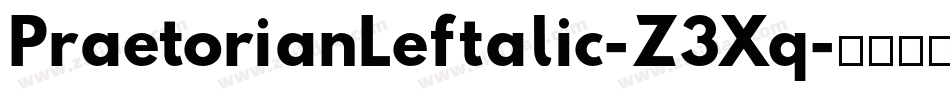 PraetorianLeftalic-Z3Xq字体转换